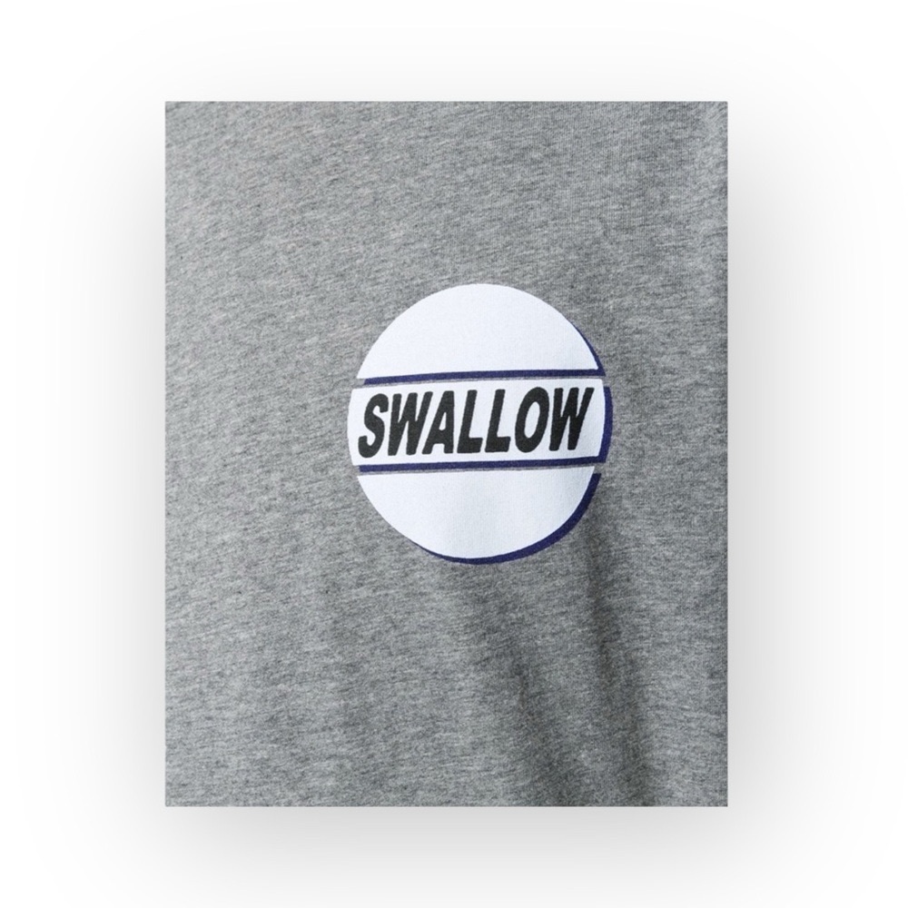 new McQ • Alexander McQueen ★ Swallow Graphic Tee T Shirt ★ Heather Grey ★ Large - Picture 6 of 17